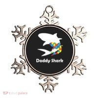 Daddy Shark Puzzles Autism Awareness Ornament thumb 0