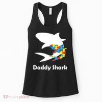 Daddy Shark Puzzles Autism Awareness Women's Tank Top thumb 0
