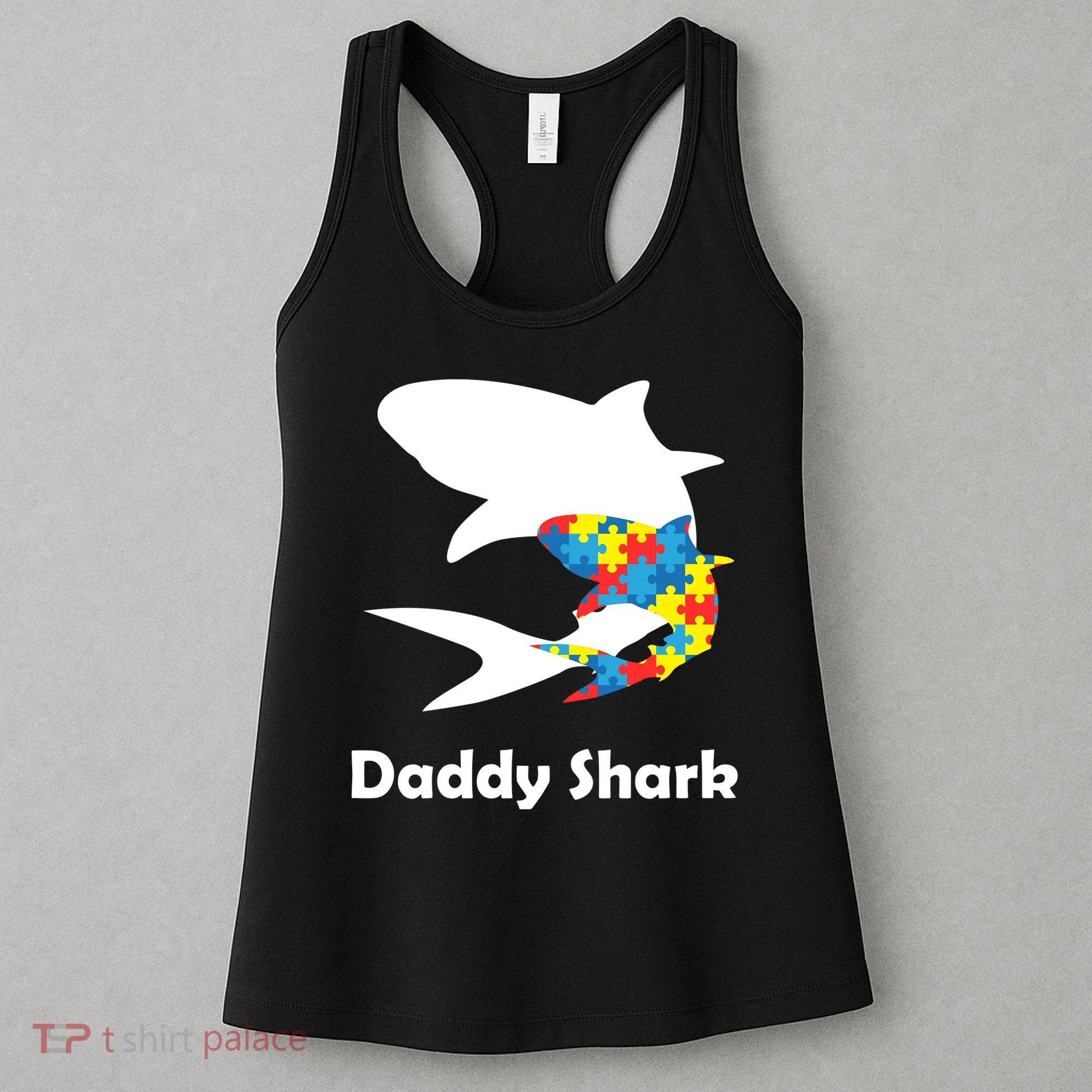 Daddy Shark Puzzles Autism Awareness Women's Tank Top