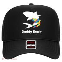 Daddy Shark Puzzles Autism Awareness Hat thumb 0