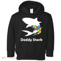 Daddy Shark Puzzles Autism Awareness Toddler Hoodie thumb 0