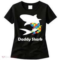 Daddy Shark Puzzles Autism Awareness Women's T-Shirt thumb 0