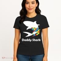 Daddy Shark Puzzles Autism Awareness Women's T-Shirt thumb 4