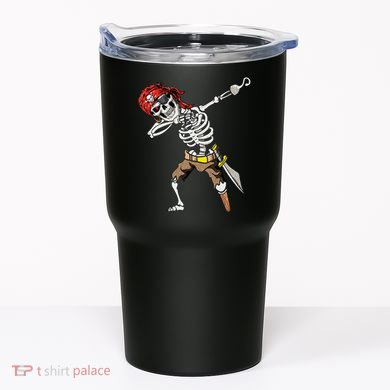 Dabbing Skeleton Pirate Halloween Kids Jolly Roger Pirate Tumbler