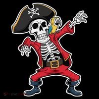 Dabbing Skeleton Pirate Halloween Jolly Roger Fun Coffee Mug thumb 5
