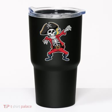 Dabbing Skeleton Pirate Halloween Jolly Roger Fun Tumbler