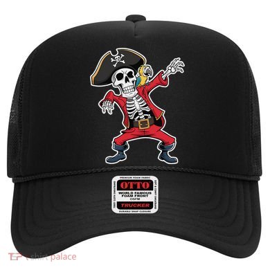 Dabbing Skeleton Pirate Halloween Jolly Roger Fun Hat