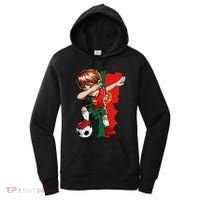 Dabbing Soccer Portugal Jersey Boy Portuguese Football Women's Hoodie thumb 0