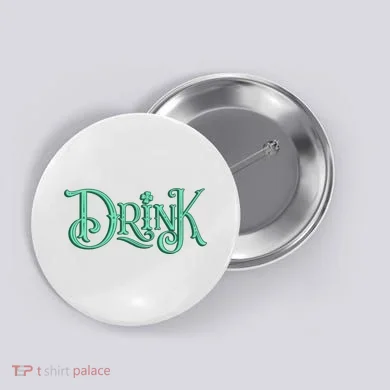 Drink St Patrick's Day Festive Party Button