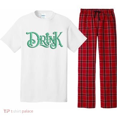 Drink St Patrick's Day Festive Party Pajama Set