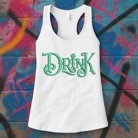 Drink St Patrick's Day Festive Party Women's Tank Top thumb 3