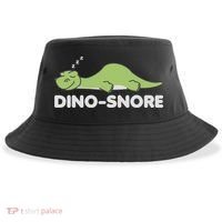 Dino Snore Pajamas Dinosaur Sustainable Bucket Hat thumb 0