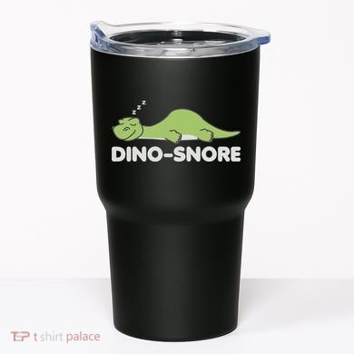 Dino Snore Pajamas Dinosaur Tumbler