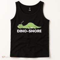 Dino Snore Pajamas Dinosaur Tank Top thumb 2