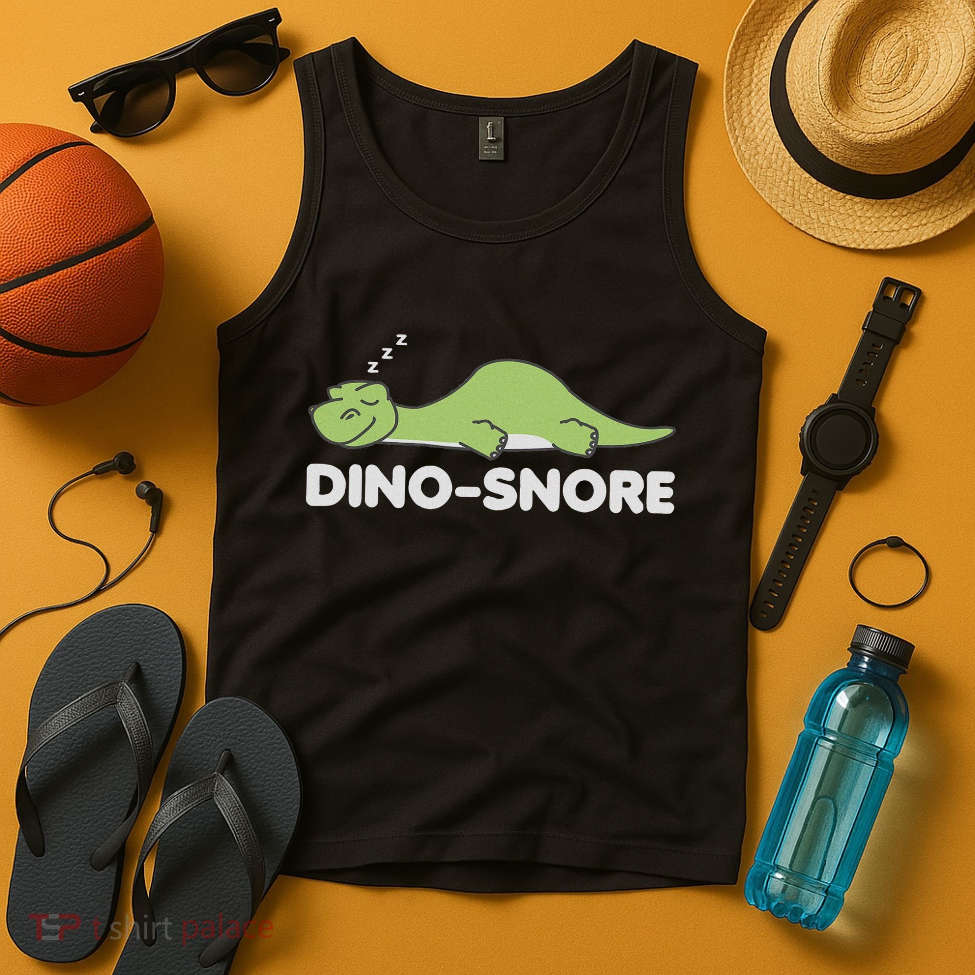 Dino Snore Pajamas Dinosaur Tank Top