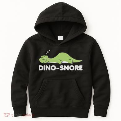 Dino Snore Pajamas Dinosaur Kids Hoodie