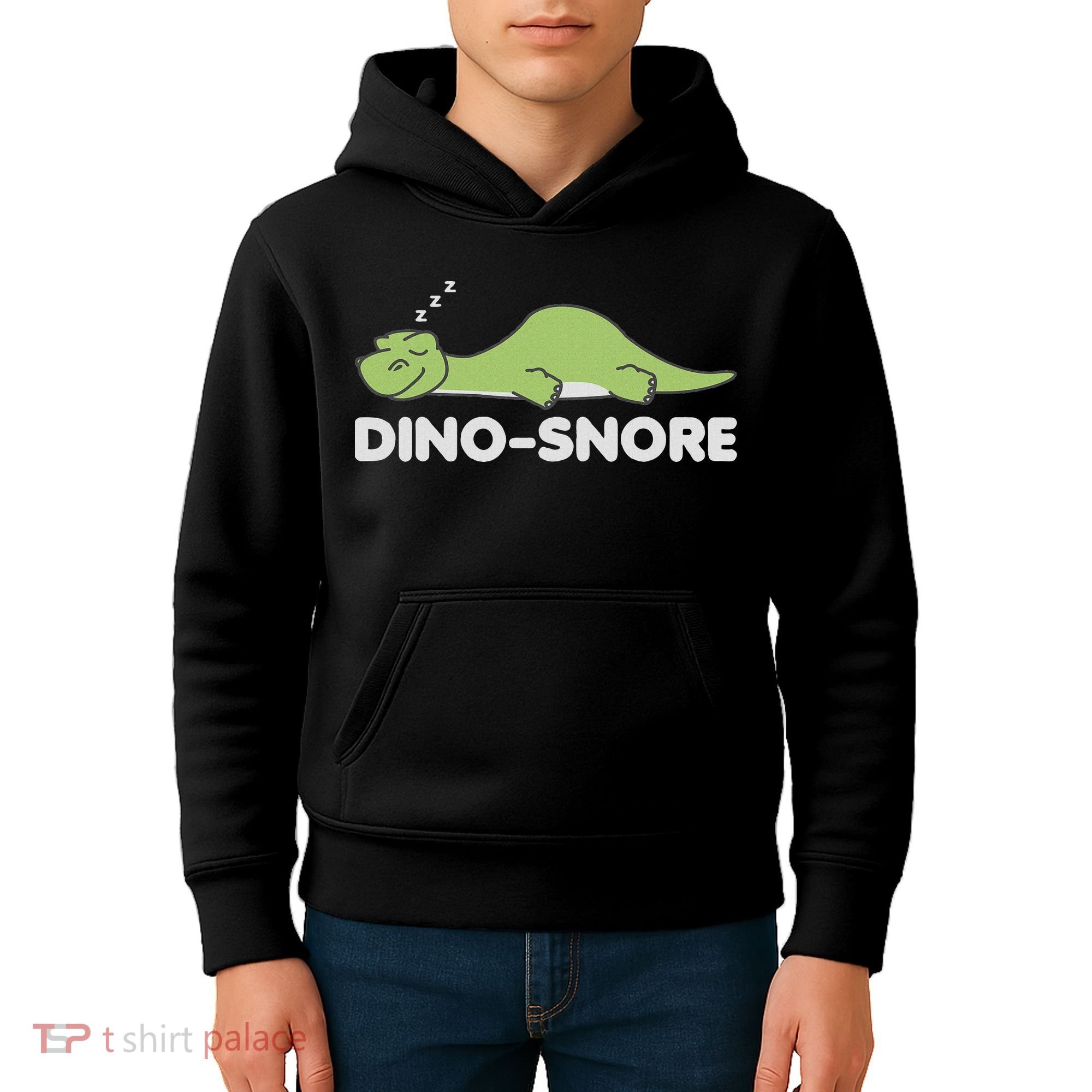 Dino Snore Pajamas Dinosaur Kids Hoodie