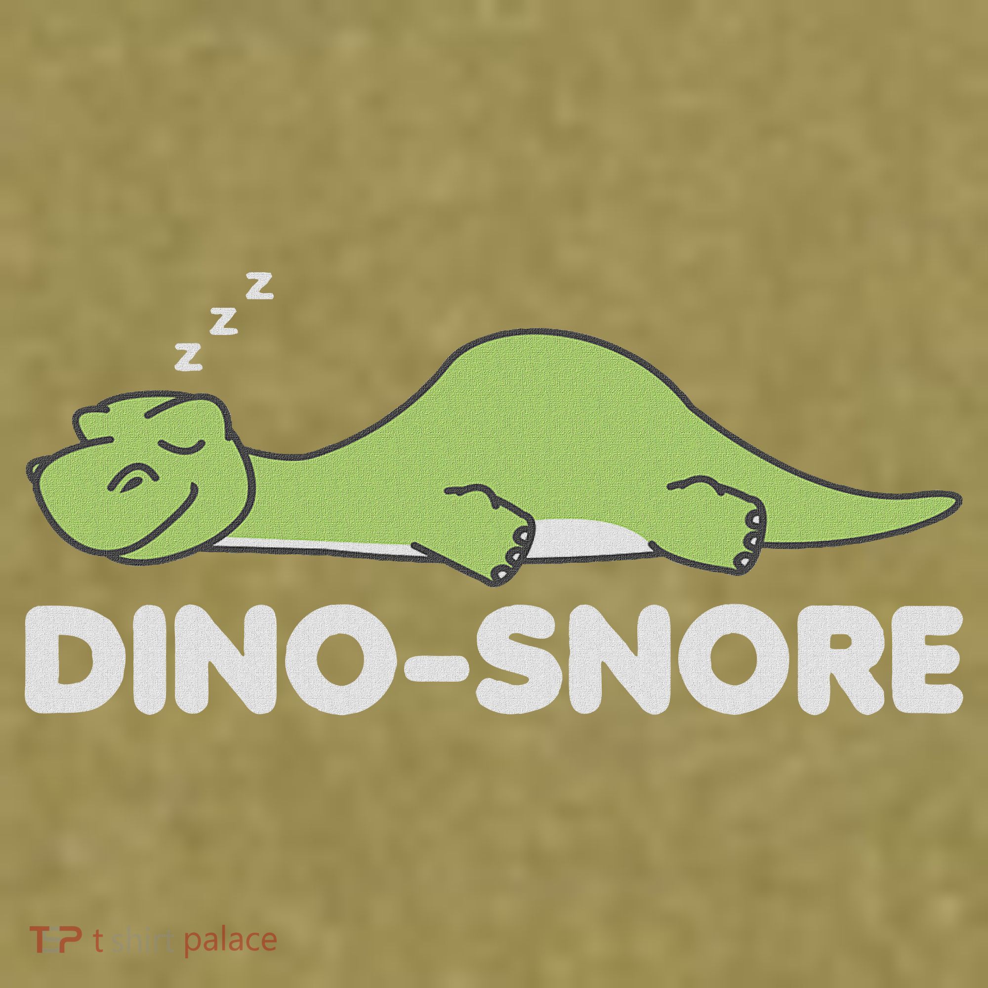 Dino Snore Pajamas Dinosaur Garment-Dyed Women's Muscle Tee