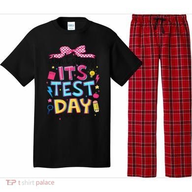 Dont Stress Pencil Coquette Bow Rock The Test Testing Day Pajama Set