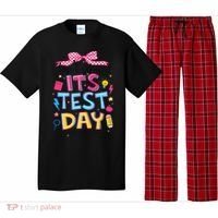 Dont Stress Pencil Coquette Bow Rock The Test Testing Day Pajama Set thumb 0
