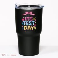 Dont Stress Pencil Coquette Bow Rock The Test Testing Day Tumbler thumb 0