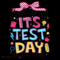 Dont Stress Pencil Coquette Bow Rock The Test Testing Day Ornament thumb 1