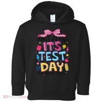 Dont Stress Pencil Coquette Bow Rock The Test Testing Day Toddler Hoodie thumb 0