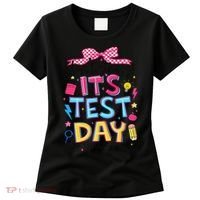 Dont Stress Pencil Coquette Bow Rock The Test Testing Day Women's T-Shirt thumb 0