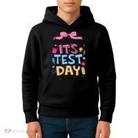 Dont Stress Pencil Coquette Bow Rock The Test Testing Day Kids Hoodie thumb 4