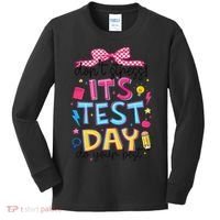 Dont Stress Pencil Coquette Bow Rock The Test Testing Day Kids Long Sleeve Shirt thumb 0