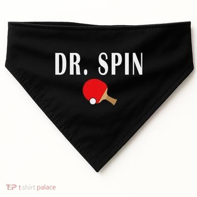 Dr. Spin Ping Pong Table Tennis USA-Made Doggie Bandana