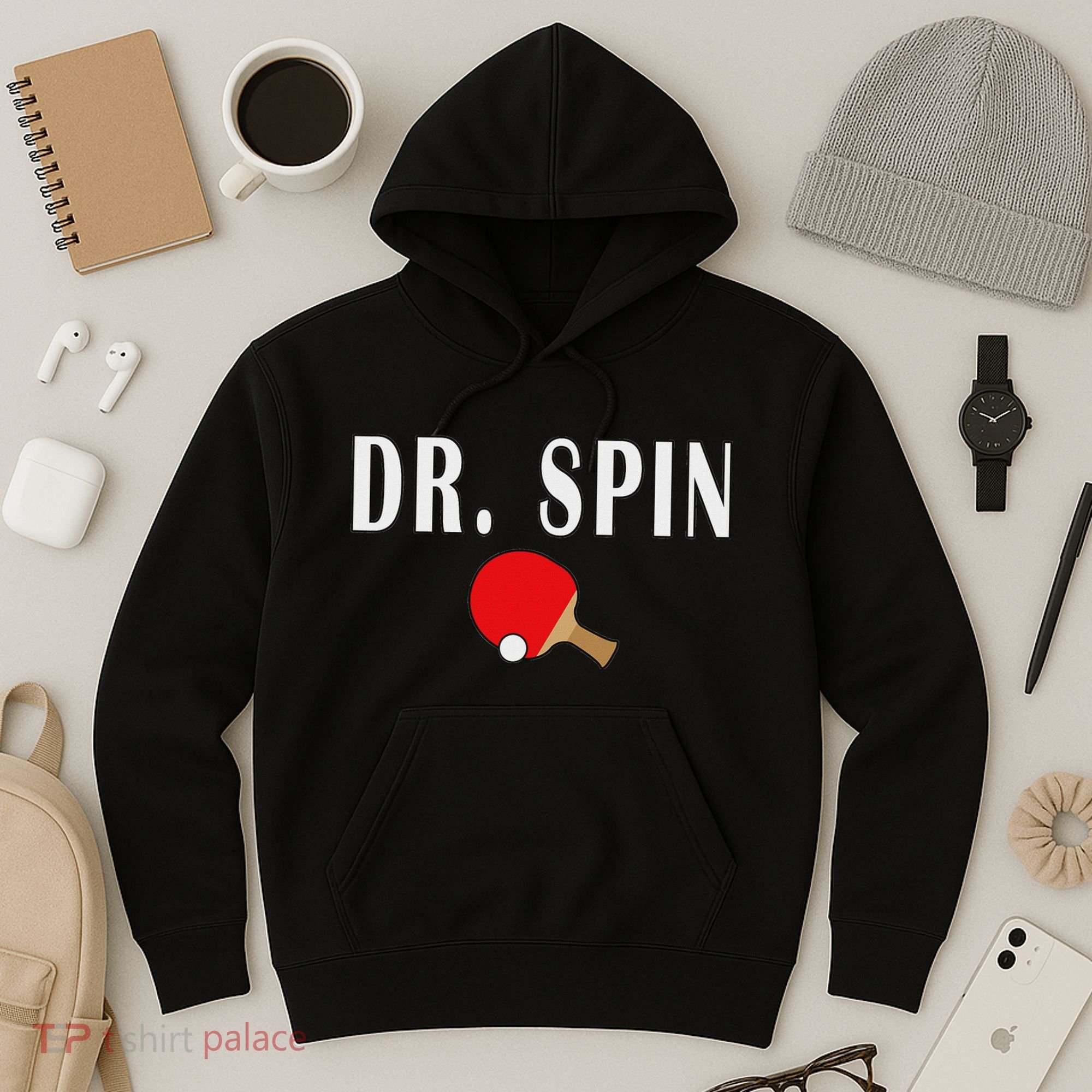 Dr. Spin Ping Pong Table Tennis Hoodie