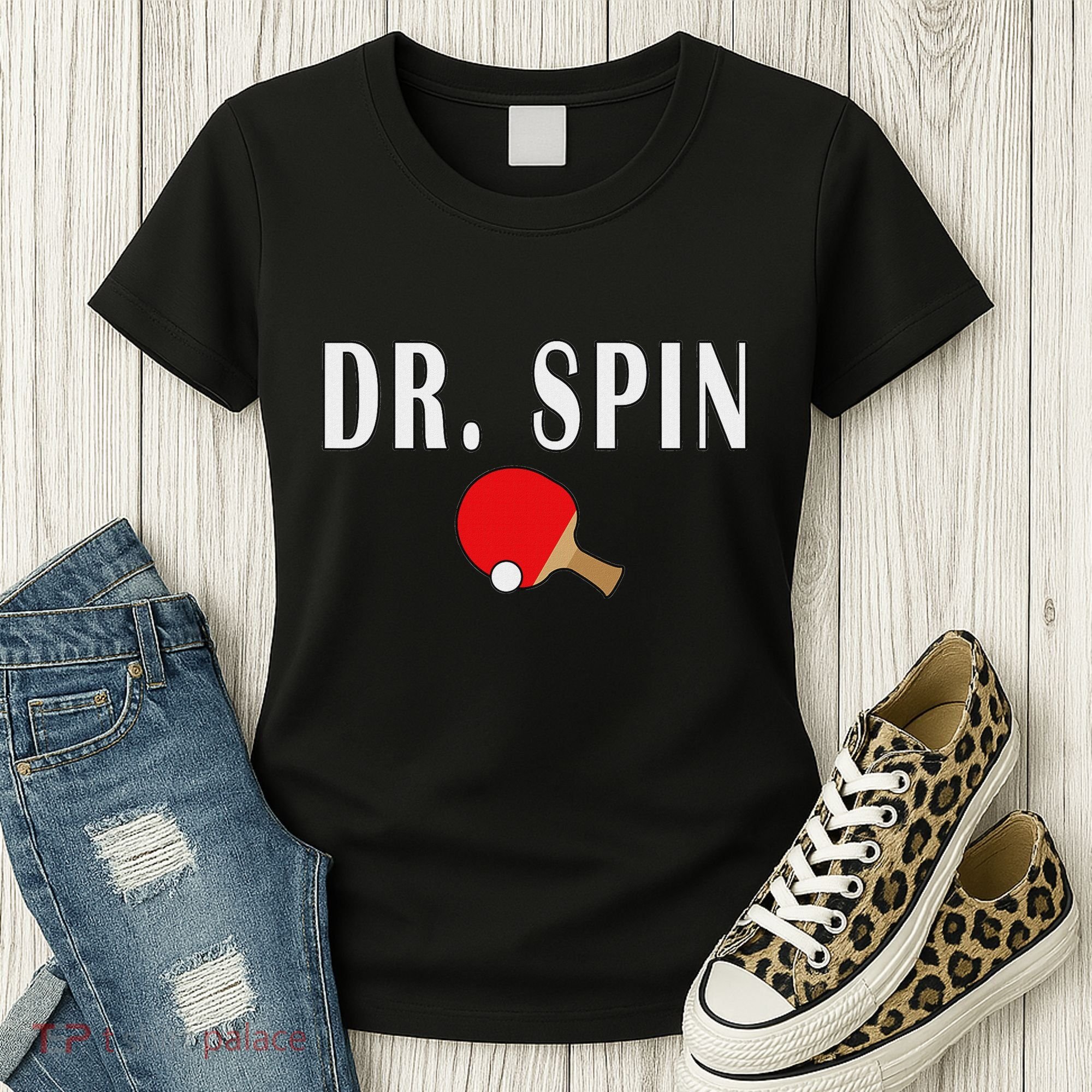 Dr. Spin Ping Pong Table Tennis Women's T-Shirt