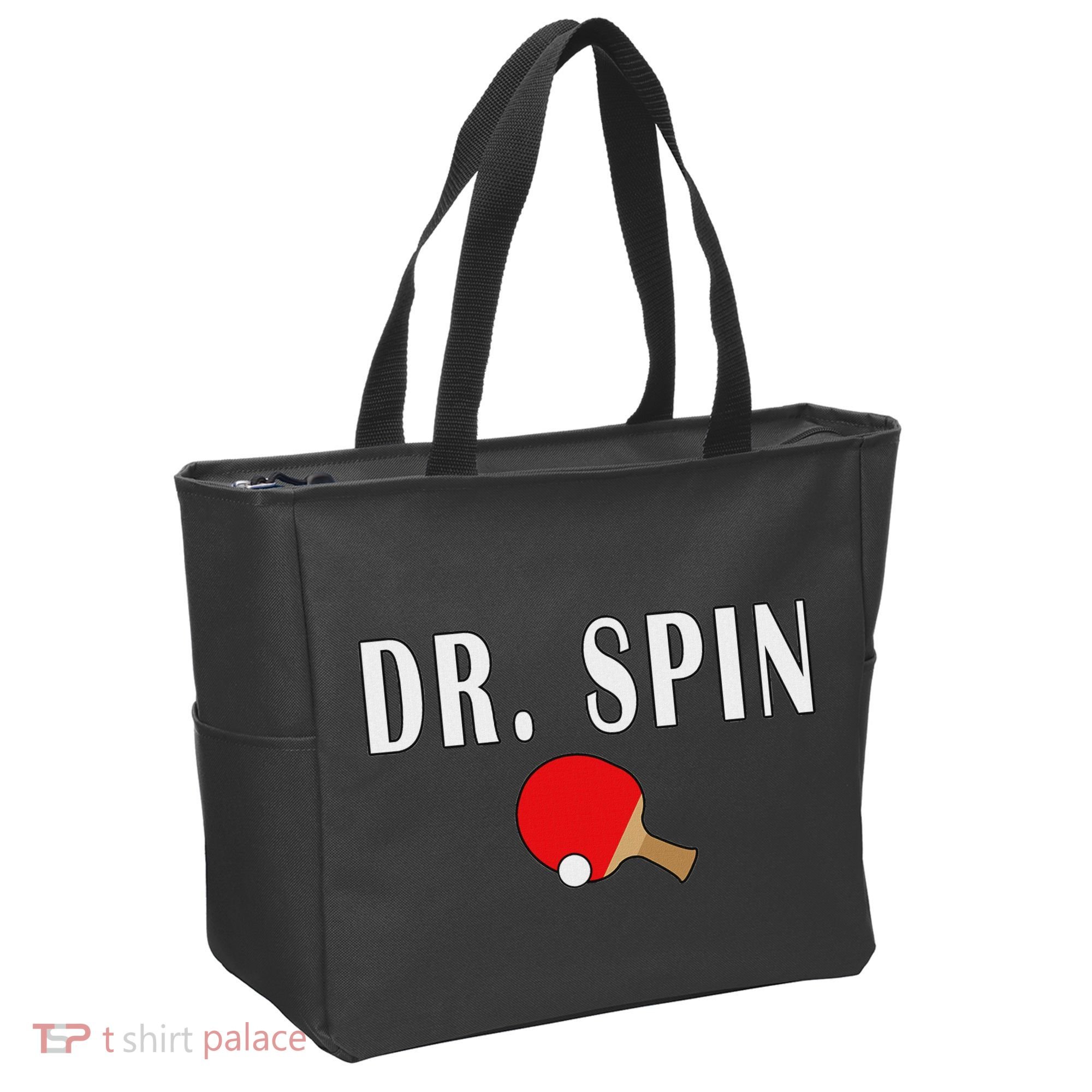 Dr. Spin Ping Pong Table Tennis Tote Bag