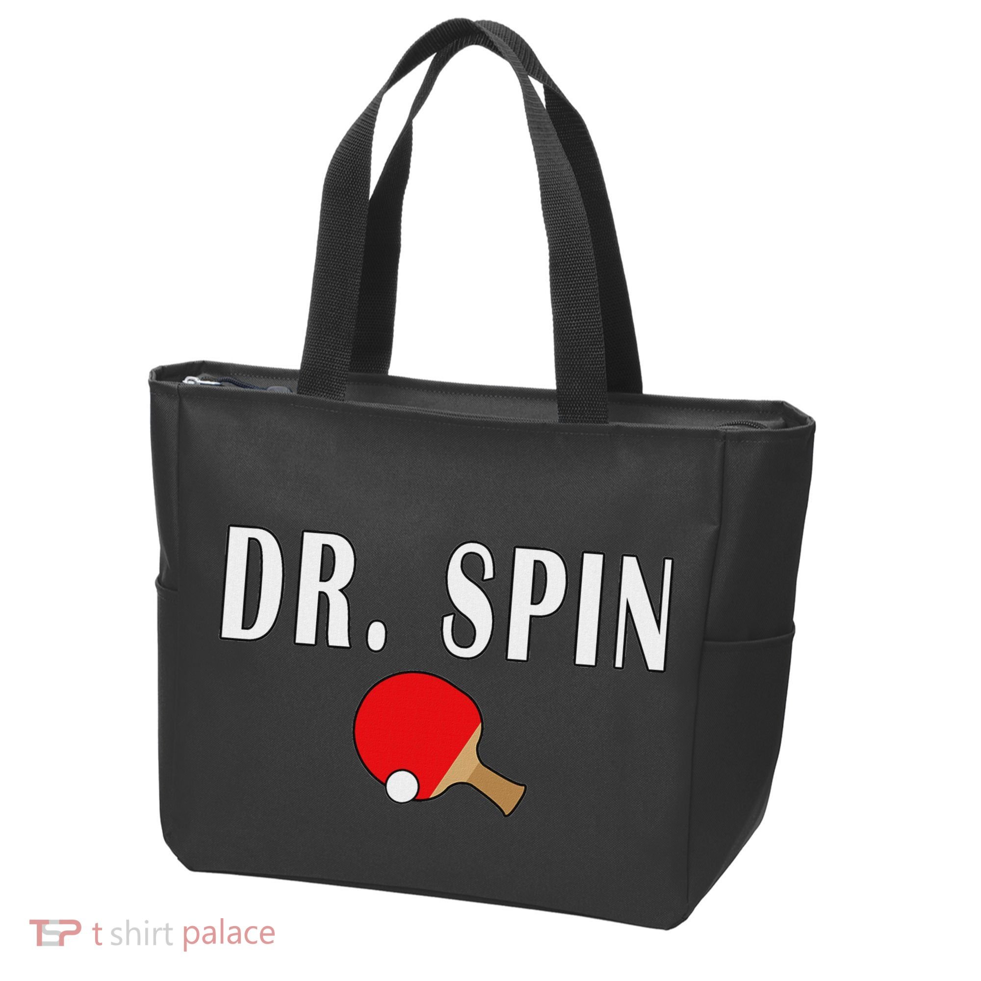 Dr. Spin Ping Pong Table Tennis Tote Bag