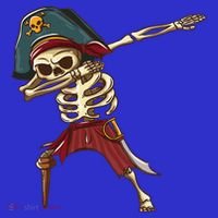 Dabbing Skeleton Pirate Halloween Dab Gift Sweatshirt thumb 3