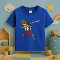 Dabbing Skeleton Pirate Halloween Dab Gift Toddler T-Shirt thumb 3