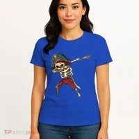 Dabbing Skeleton Pirate Halloween Dab Gift Women's T-Shirt thumb 4