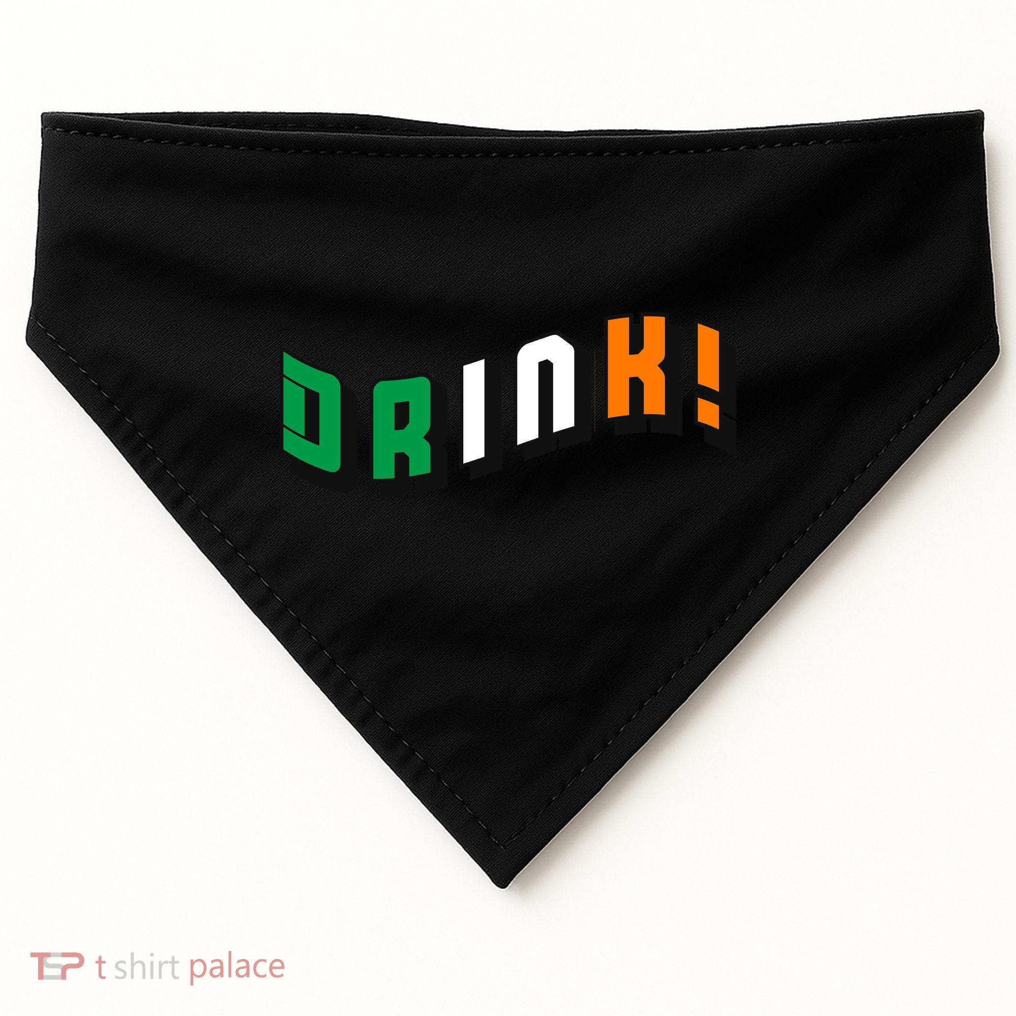 Drink St Patricks' Day USA-Made Doggie Bandana