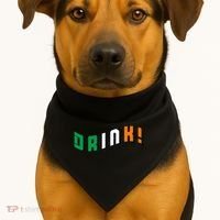 Drink St Patricks' Day USA-Made Doggie Bandana thumb 1