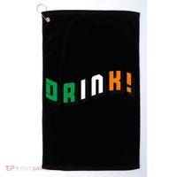 Drink St Patricks' Day Golf Towel thumb 0