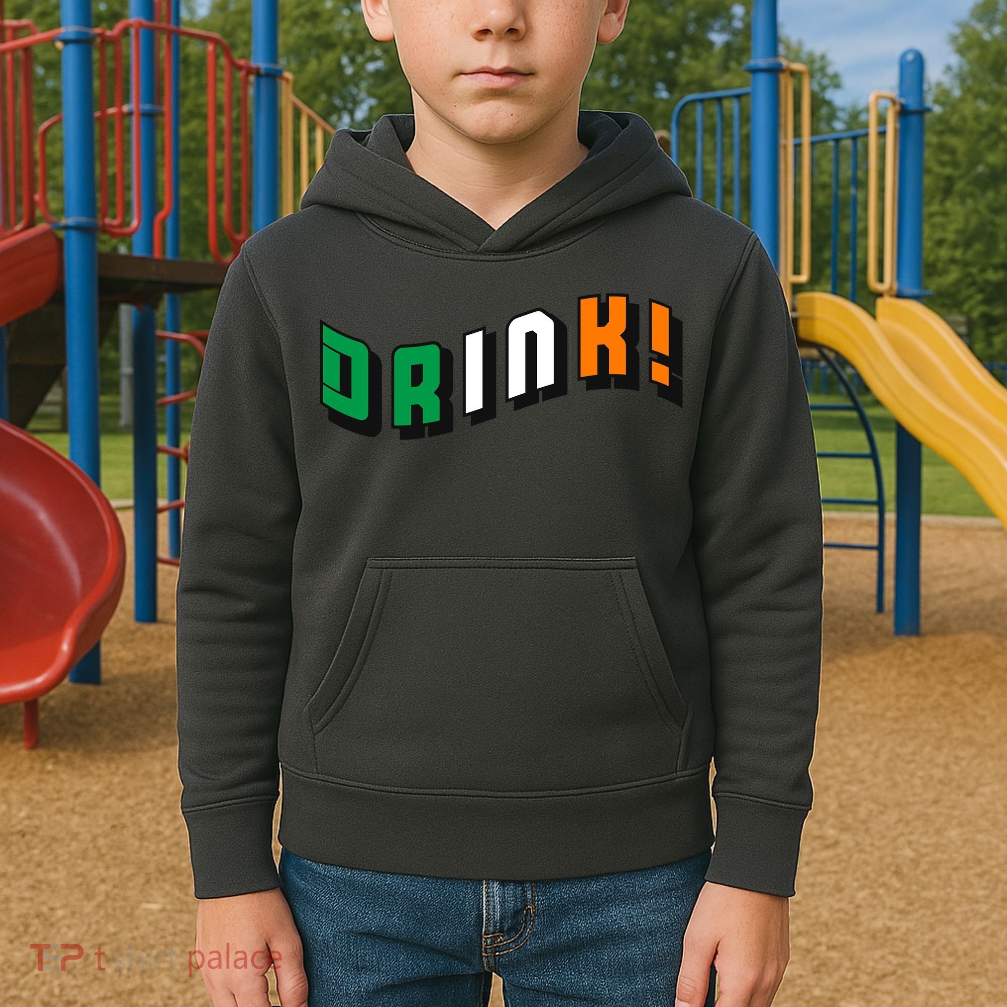 Drink St Patricks' Day Kids Hoodie