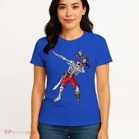 Dabbing Skeleton Pirate Halloween Funny Gift Women's T-Shirt thumb 4