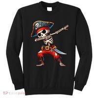 Dabbing Skeleton Pirate Halloween Pirate Sweatshirt thumb 0