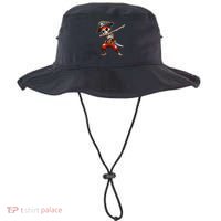 Dabbing Skeleton Pirate Halloween Pirate Bucket Hat thumb 0