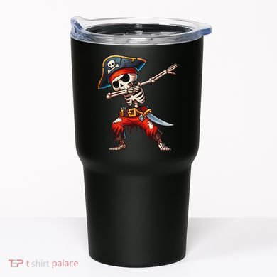 Dabbing Skeleton Pirate Halloween Pirate Tumbler