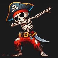 Dabbing Skeleton Pirate Halloween Pirate Visor thumb 3