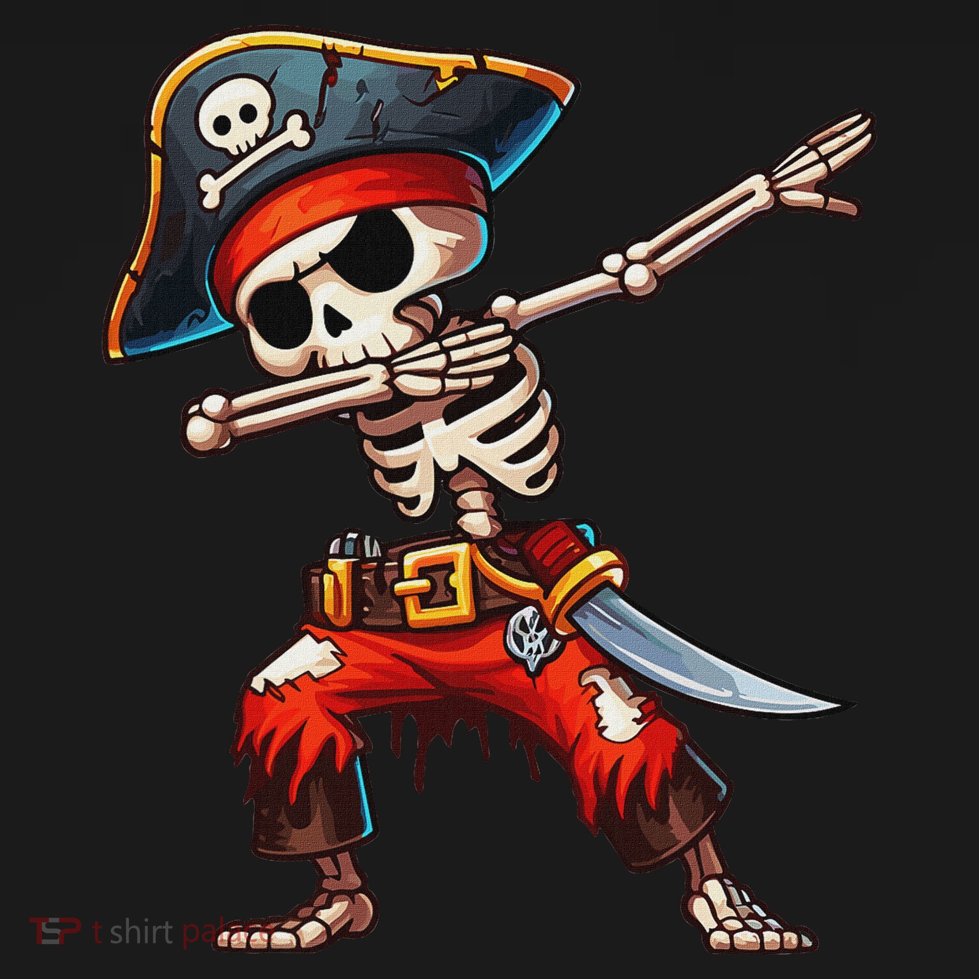 Dabbing Skeleton Pirate Halloween Pirate Visor