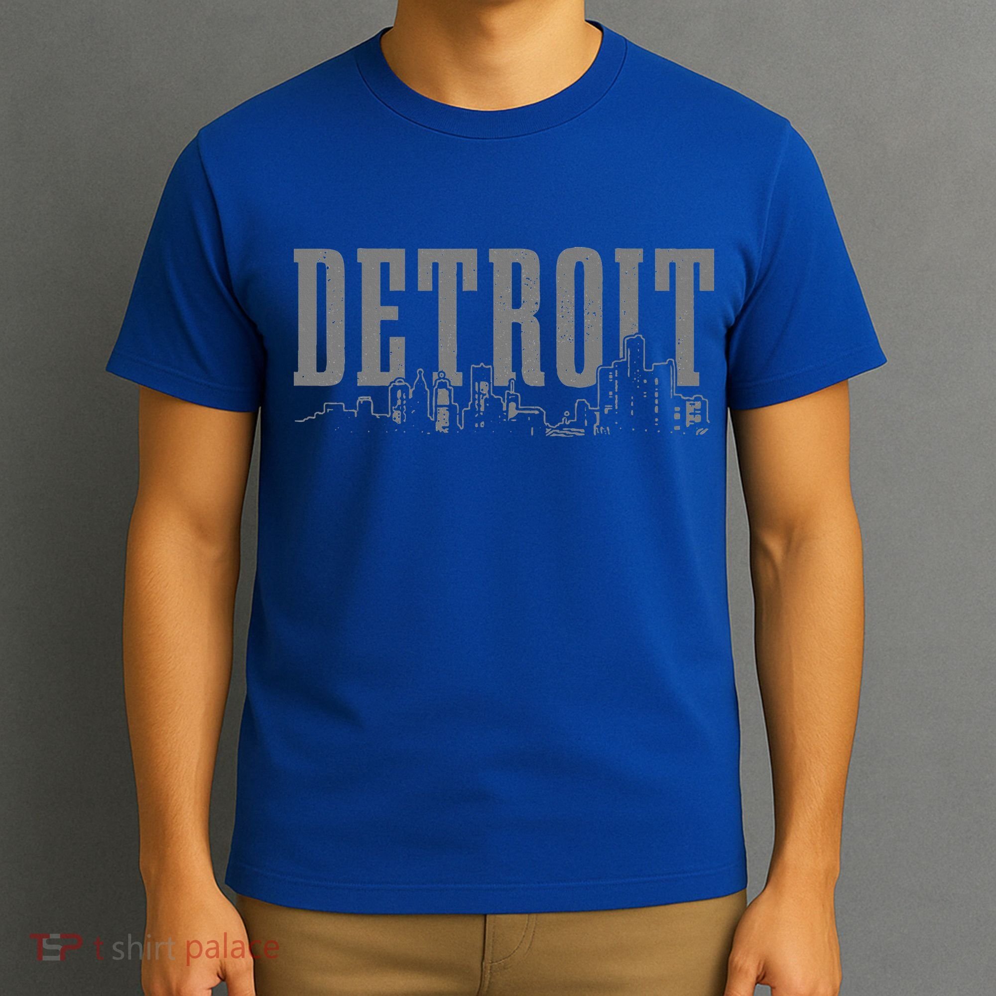 Detroit Skyline Pride Vintage Detroit Michigan T-Shirt
