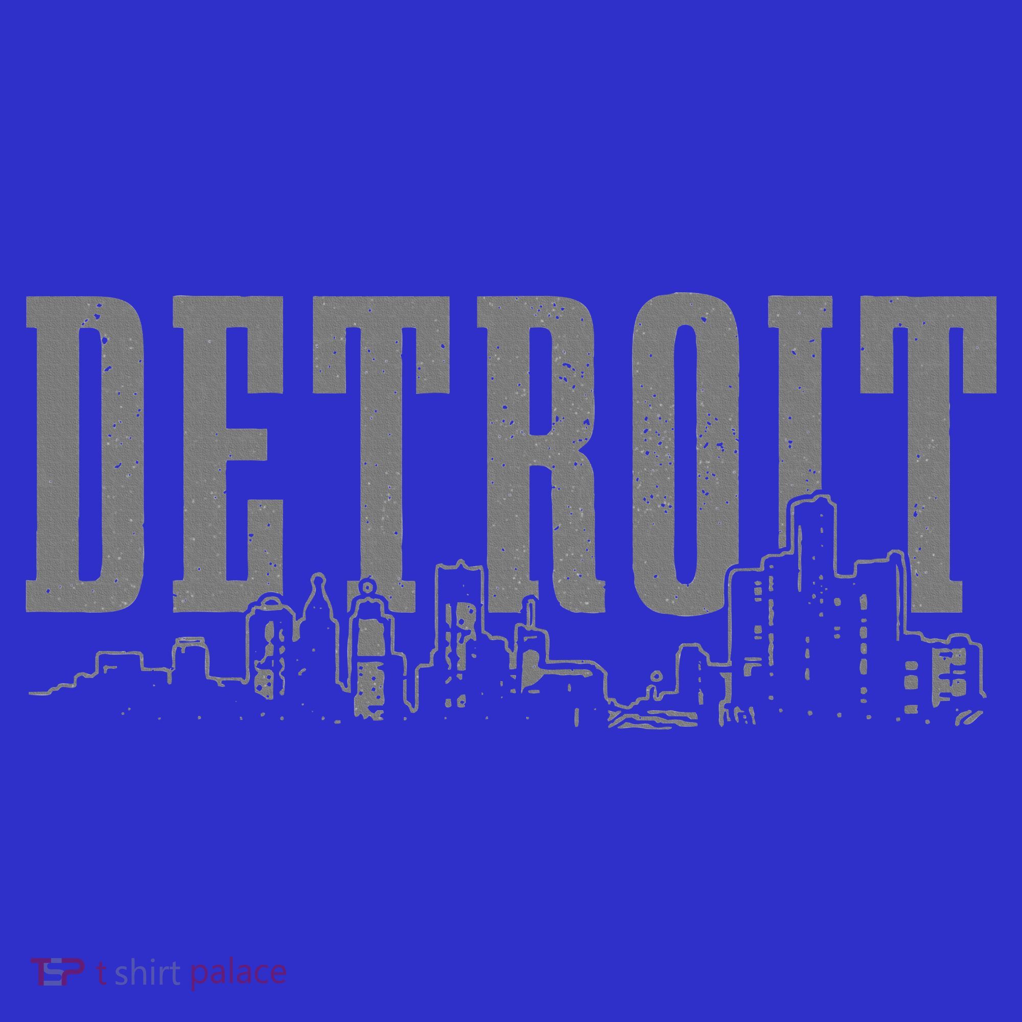 Detroit Skyline Pride Vintage Detroit Michigan T-Shirt